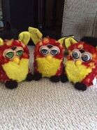 Three Rusty Dots Furbys (Neon Green, Blue & Silver eyes)