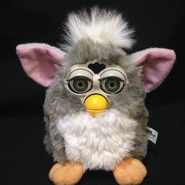 Church Mouse Furby with green eyes