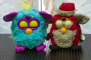 Comparison with 1998 Furby (Christmas Special Edition)