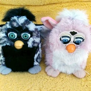 A 1998 Furby and a Poobee