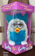 NIB English Green Bean Furby (Brown eyes)