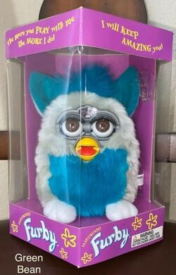 Green online bean furby