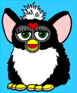 The "prototype" Furby gif seen on the homepage.