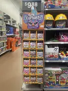 Swee-Dee and Series 4 Furblets display (with artwork of Groo-Vee on the top)