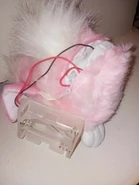 The flamingo version's battery compartment.