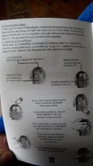 A page from Wonder Space Robo's manual talking about its sensors and how to turn it off