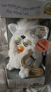 Angel Furby with green eyes