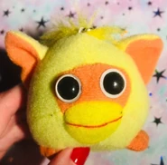 A photo of a yellow and orange Shaking Pocket Pet by @mylittlesafeplace1 on Instagram