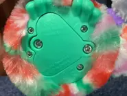 The battery cover of the Pep-Mint prototype without the battery symbols