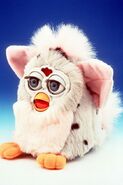 A prototype Leopard Furby