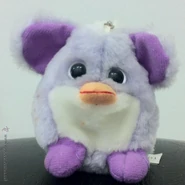 A Baby Loobie with purple feet