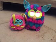 Comparison between a Furby Party Rocker & and a Furby Boom