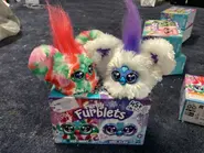 Prototype Pep-Mint and Sno-Flay on top of their prototype box
