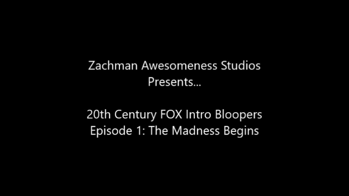 The Madness Begins | Official Zachman Awesomeness Wiki | Fandom