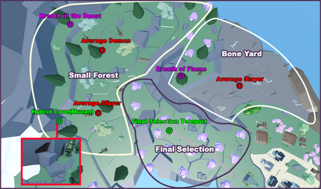 Roblox Slayers Unleashed Map Guide - All Maps and Locations