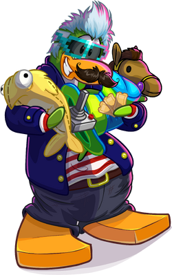 Mustache Club Penguin: Como ser um Ninja do Fogo no Club Penguin