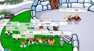 A picture of the mods at Riley's igloo just before a Mod Meet Up