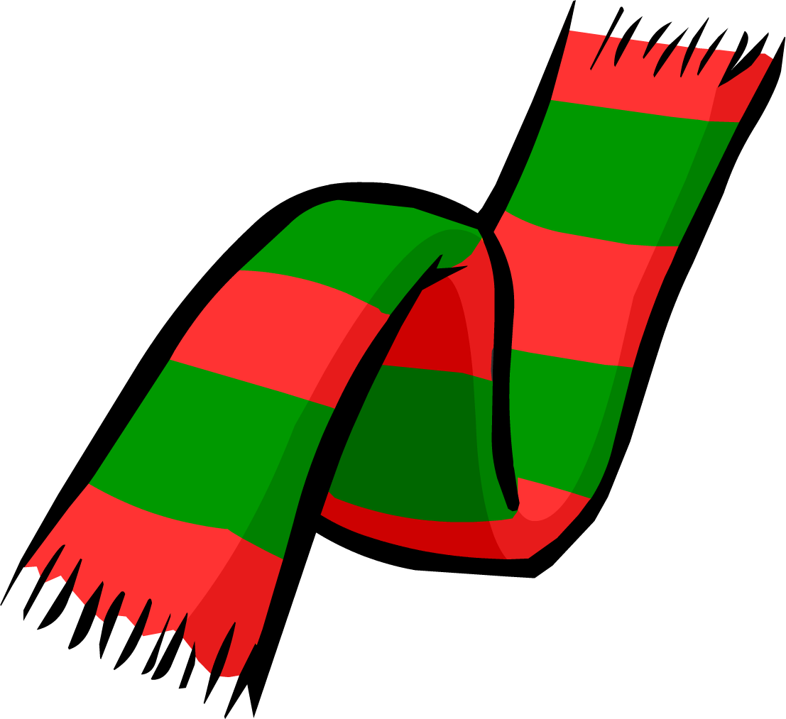 christmas scarf clip art