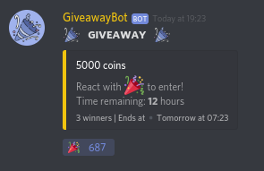 Code a discord giveaway bot by Querty2