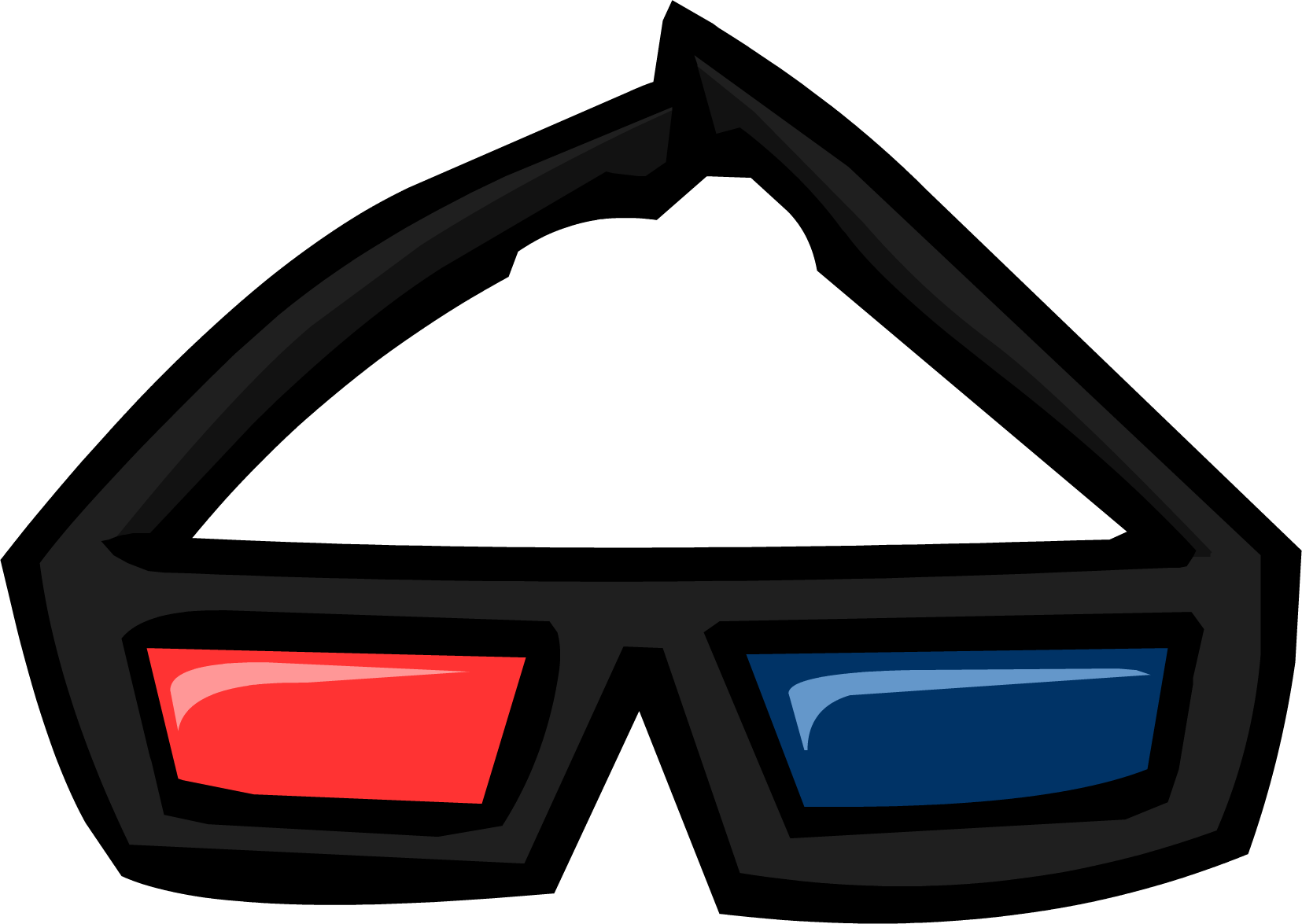 Black 3D Glasses | Club Penguin Online Wiki | Fandom