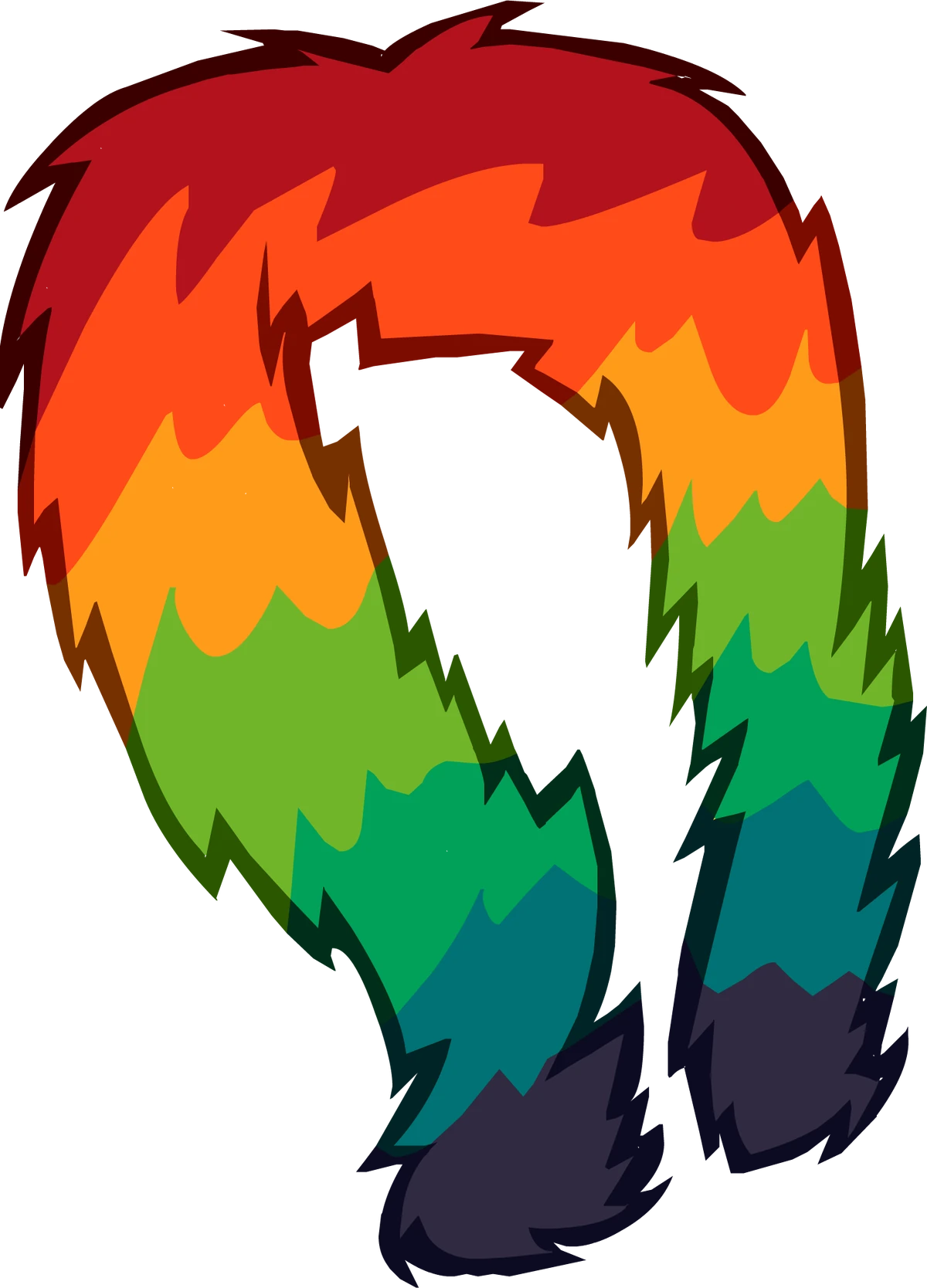 Rainbow Feather Boa Club Penguin Online Wiki Fandom