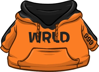 juice wrld orange hoodie