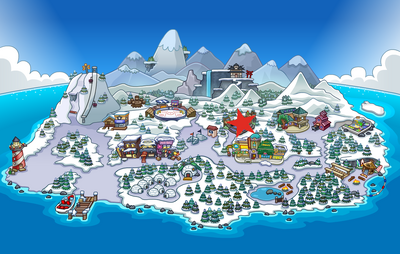 The Puffle Park was located to the east of the island