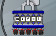 An unscramble word lock