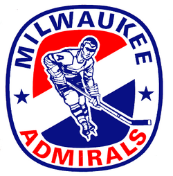 Milwaukee Admirals Alternate Logo  Milwaukee admirals, American hockey  league, Hockey logos