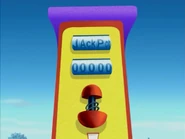 In the original version, the JAckPot text is in a blue color
