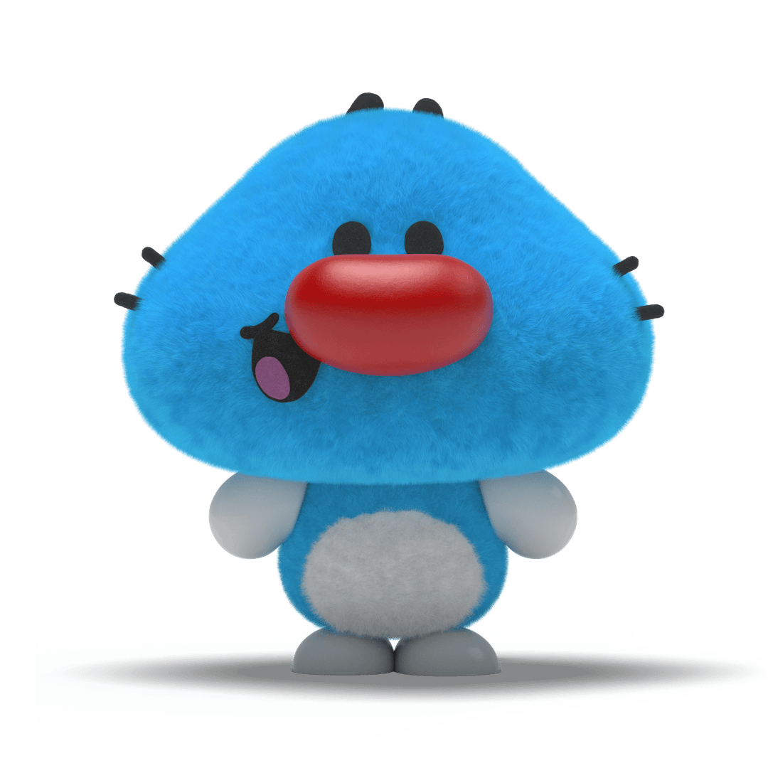 Oggy Oggy blue kitten soft plush, 9,5 in made to order