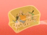In the original, there are pig snouts.