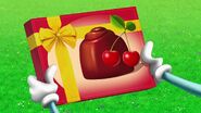 In remake, The chocolate box was redesigned, now with cherries.