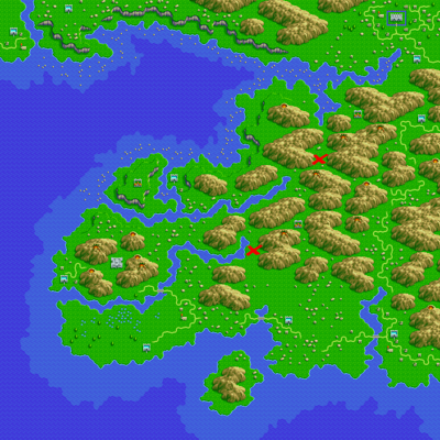 A red X marks the location of each buried treasure.