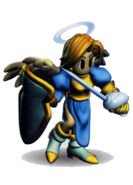The Angel Knight's render in PLC