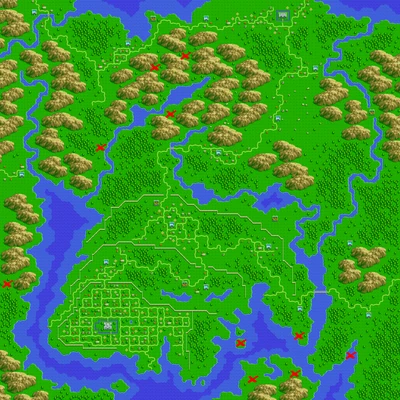 A red X marks the location of each buried treasure.