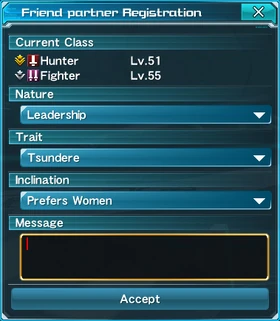 Friend Partner | OUTER HAVEN PSO2 Wiki | Fandom