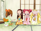 The girls in Hazuki's house.