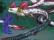 King Wada and Otohime as Water Dragons.