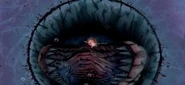 The Water Dragon's mouth, agape.