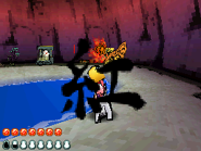 Fawn fireburst.png (28 KB) A successful Fireburst when used on a plant inside Madame Fawn's cave from afar.