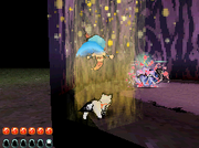 Nanami's partner assist, a damaging water blast.