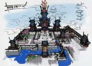 Concept art of the Aristocratic Quarter.