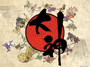 The Japanese logo seen on the game's title screen.