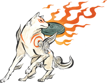 okami amaterasu and oki wolf