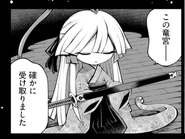 Tatsumiya bestowed with the sword.