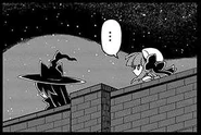 The bridge to Witch Castle as seen in the Wadanohara and the Great Blue Sea (Manga)