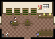 Two Mogeko at the Library reception