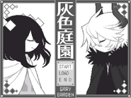 Kcalb in the title screen of The Gray Garden