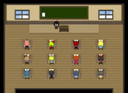 Yosafire's classroom. Lowrie and Greif both teach in this classroom